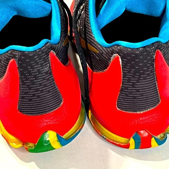 Nike KD8 GS Money Ball Multi color Basketballs Tennis shoes size 6.5Y red/blue - Picture 4 of 17